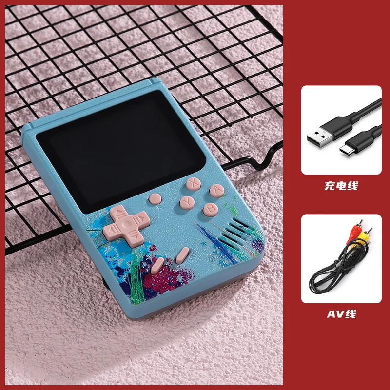 800 Retro Console Double Handheld Game Player Battery 3.0 Inch LCD Built-in 400 Video Games Gift for Kids Classic Videoconsolas 