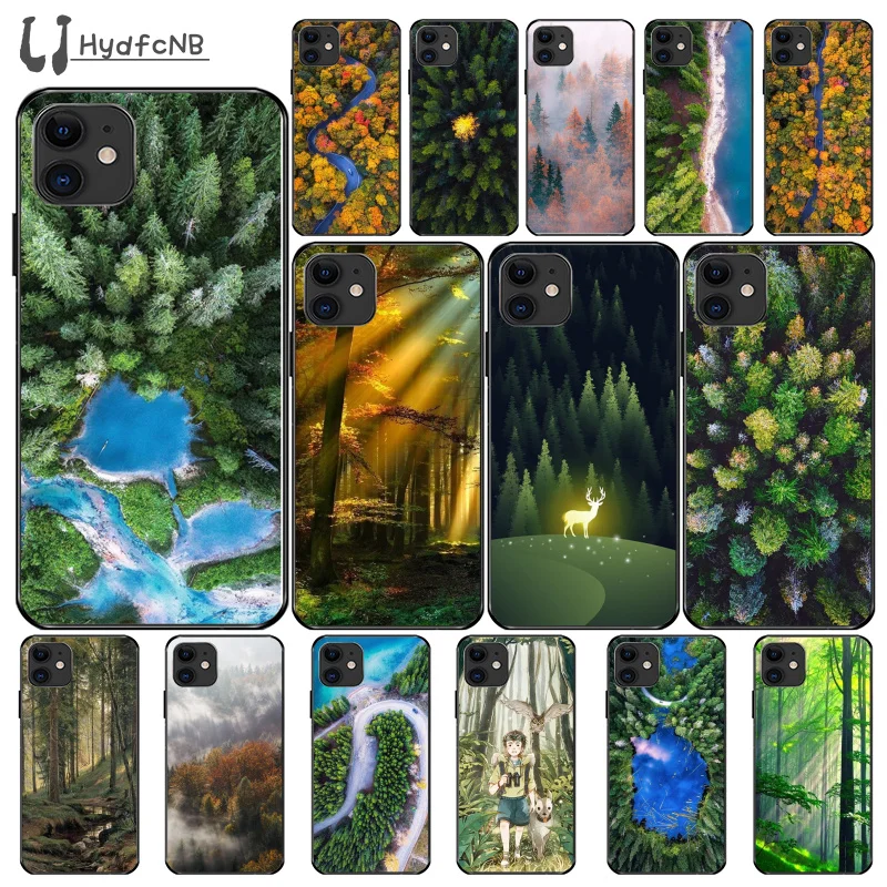 LJHYDFCNB красивый пейзаж лес ТПУ Мягкий силиконовый чехол для телефона iPhone 11 pro XS MAX 8 7