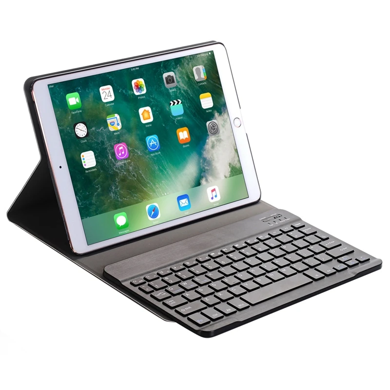 Чехол с клавиатурой для IPad 10,2 дюймов-чехол с магнитной съемной беспроводной Bluetooth клавиатурой