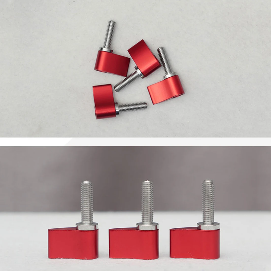 BGNing 2x Aluminium Einstellbare M5x17mm M4 M6 Quick-release Locking Halterung Flach Griff Schrauben Schrauben Kamera Fotografie Zubehör – Detail 4
