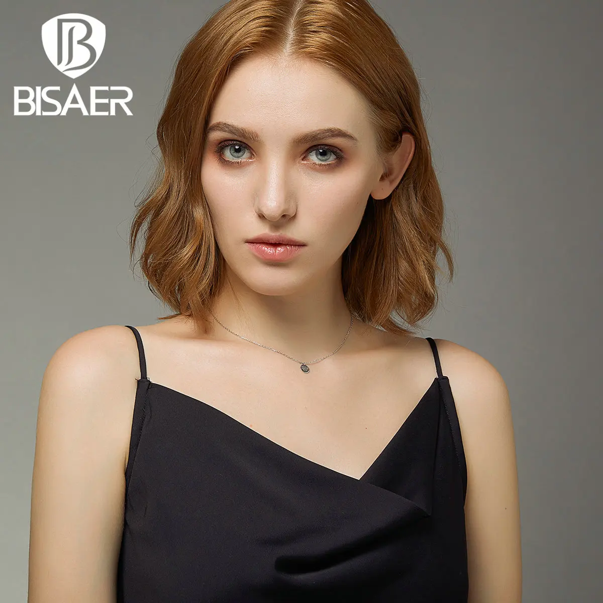 BISAER конфессия, цепочка, кулон, ожерелье для женщин, вечерние, для свадьбы, помолвки, подарок, модные ювелирные изделия, Bijoux GXN374