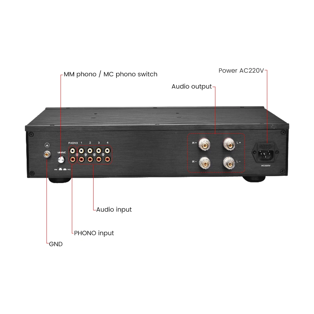 Усилитель мощности AIYIMA класса А HIFI 40Wx2 трубчатый предусилитель для фонографа
