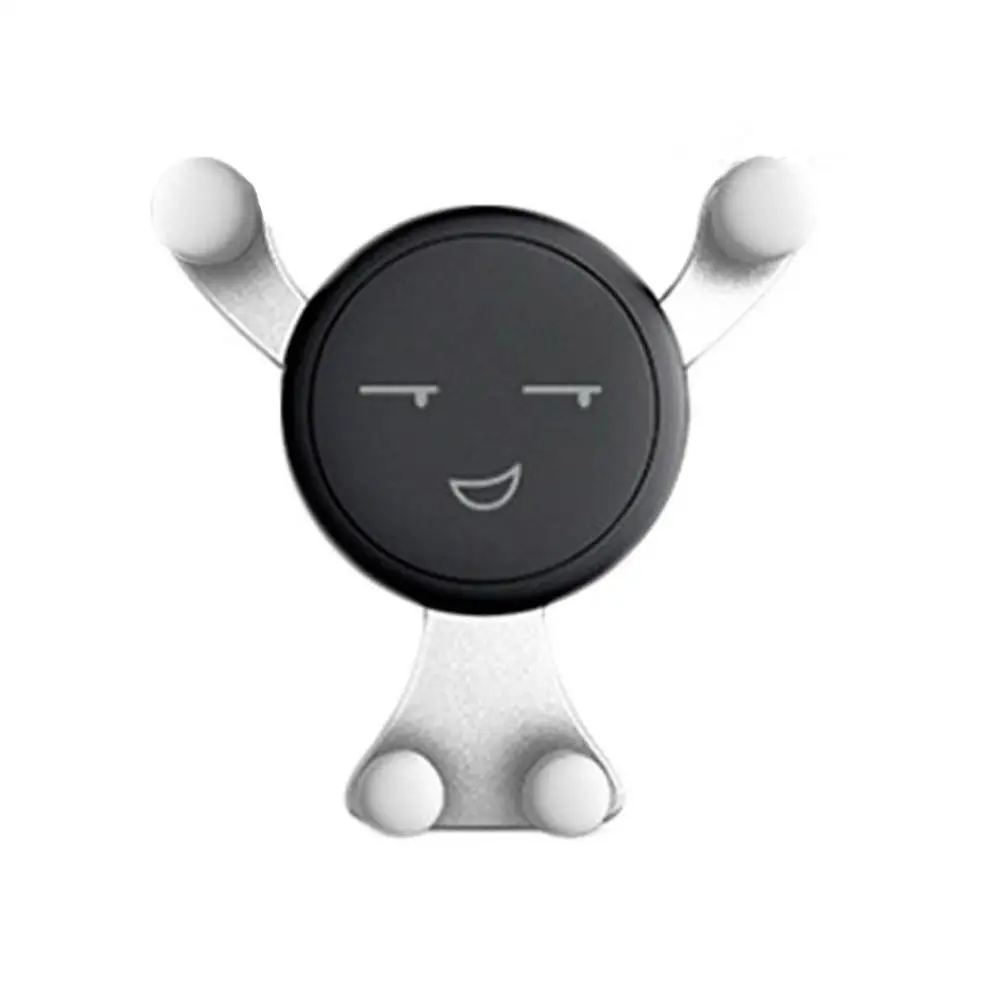 Универсальный автомобильный держатель Panda Smile Face для мобильного телефона, крепление на вентиляционное отверстие Y формы, Гравитационный стенд, держатель для телефона gps