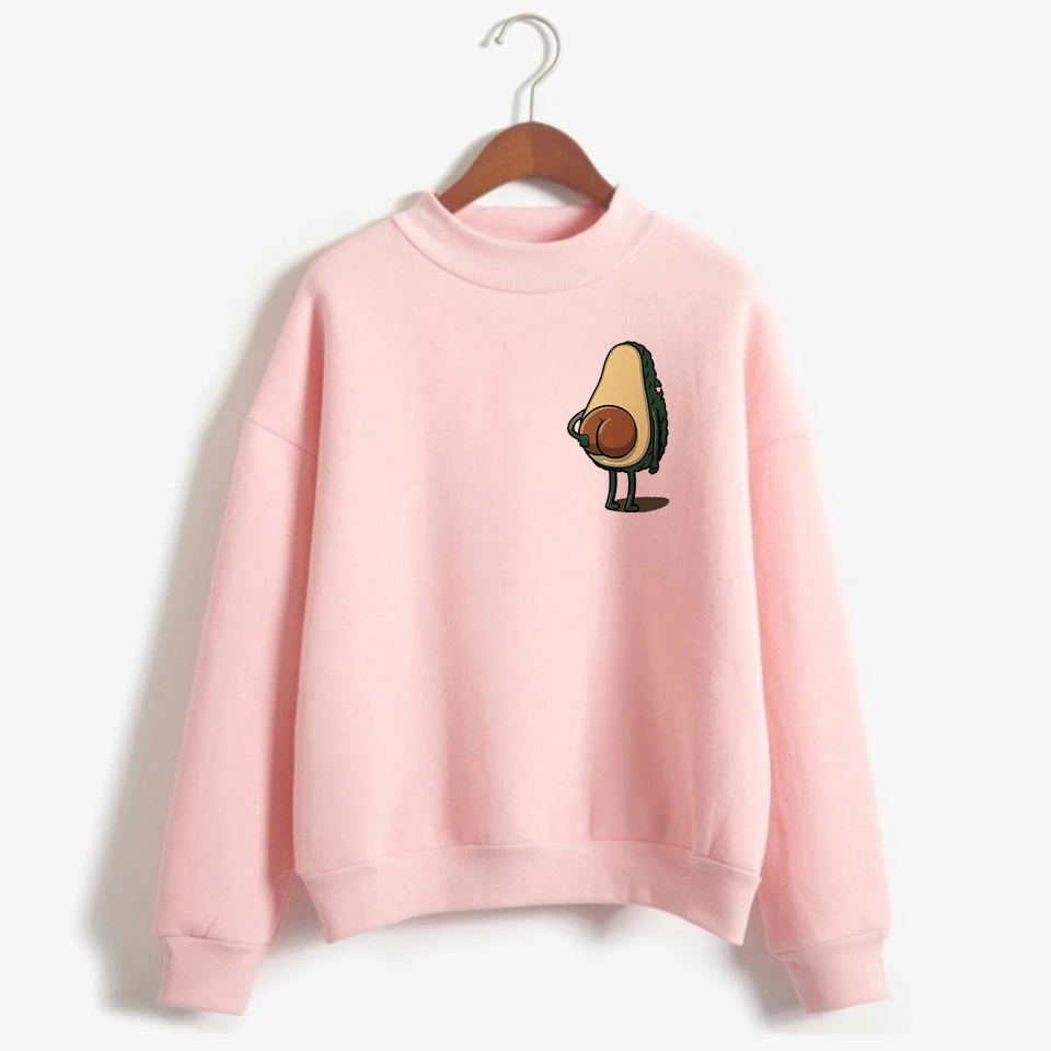 Новинка Kawaii авокадо маленький свежий Harajuku Толстовка для женщин Осень зима Ullzang 90s