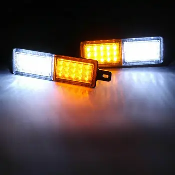 

30 LED Indicator Light Bullbar Indicator Side Marker Lamp 12V-24V White Amber