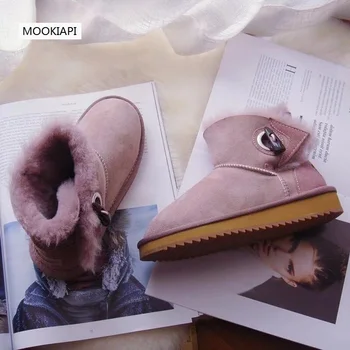 

In 2019, Australia's newest sheepskin and fur children's snowboots, pure wool women's shoes, the most fashionable free delivery