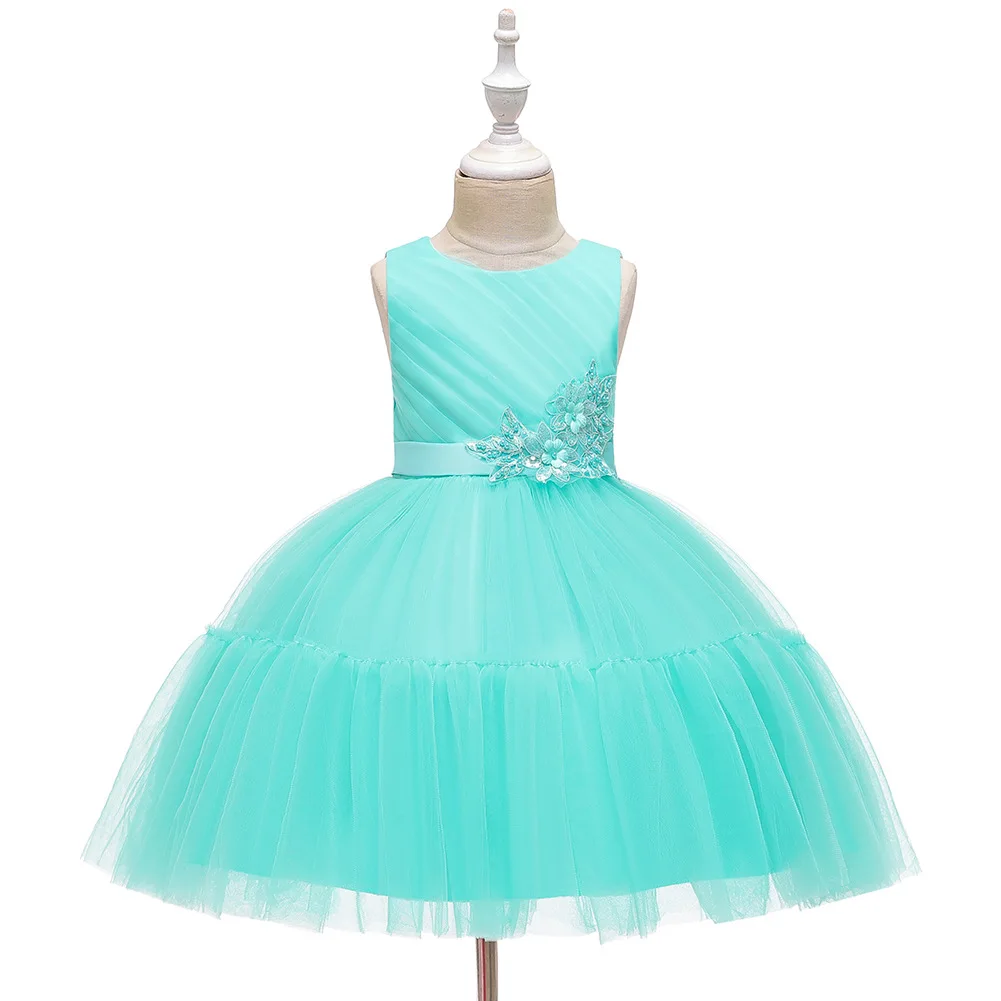 Милое Платье для девочек Новинка 2020 года Летняя одежда принцессы с цветочным