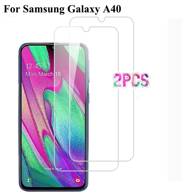 2 шт. Защитное стекло для Samsung Galaxy A40 A405F A405FN FM |
