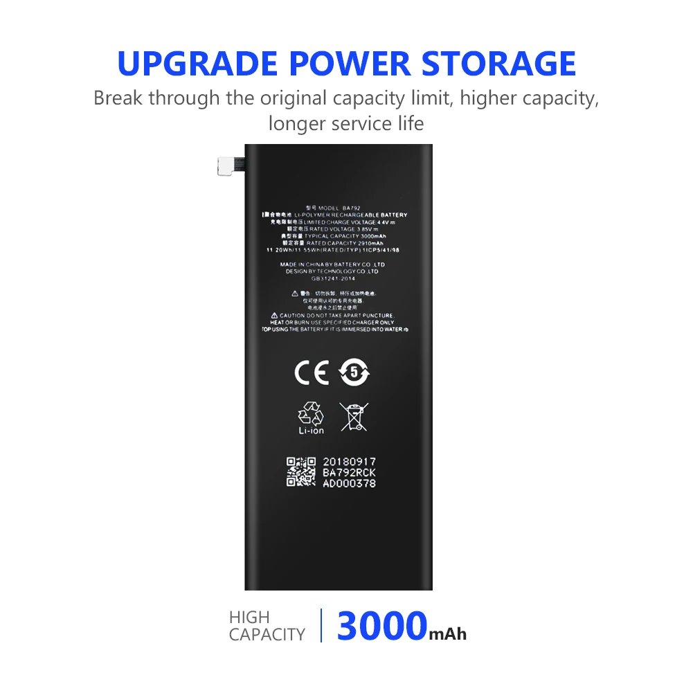 3,85 V BA792 3000mAh литий-ионные аккумуляторы+ Инструменты для ремонта мобильных телефонов для Meizu Pro 7 M792Q M792C запасные батареи для мобильных телефонов