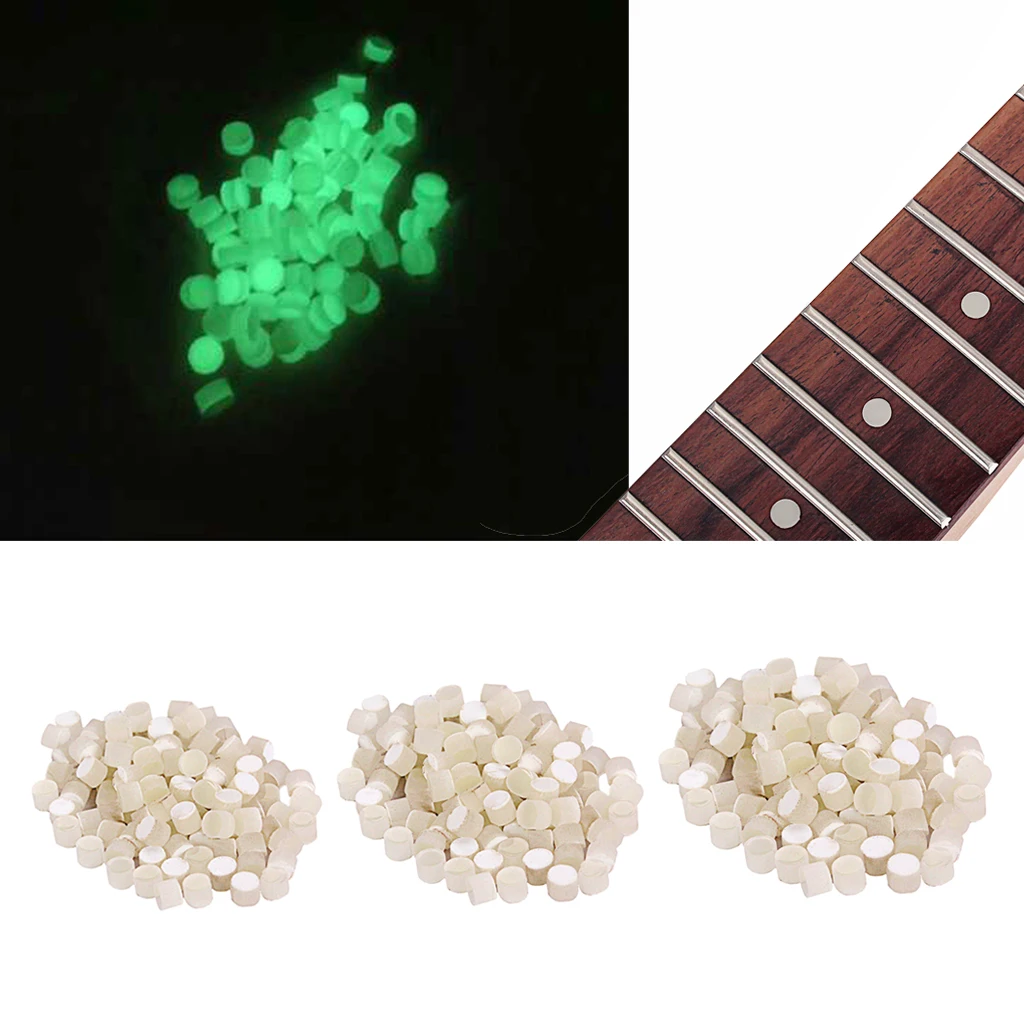 100x Guitar Banjo Mandolin Fret Fingerboard Dot Markers Stickers for Night