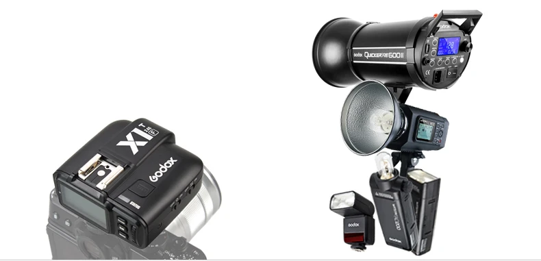 Godox TT600 GN60 вспышка для фотокамер Speedlite HSS 1/8000s Камера Вспышка Speedlite с Беспроводной X1T-F передатчик для цифровой фотокамеры Fuji XT-30 XT20 XT3 X-H1 GFX50R X-T2