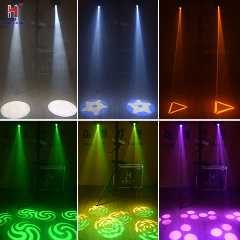 DJ светильник с движущейся головкой светодиодный 90 Вт точечный StageLighs DMX 512 контроллер DJ Gobo вечерние светильник s с F светильник чехол(4 шт./лот