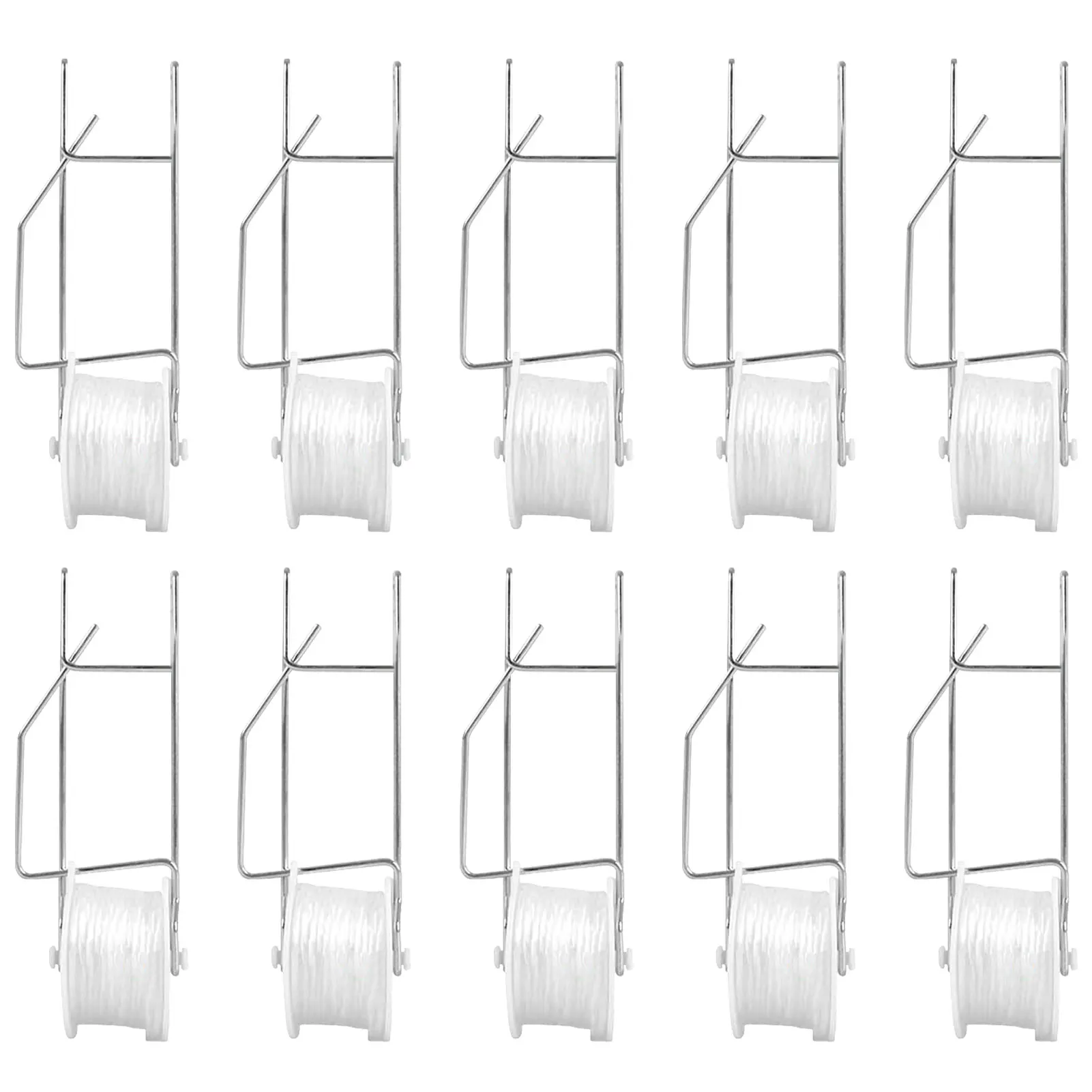 6/10pcs Planting Tomato Hooks Twine Roller Greenhouse Vegetable Support Clips plant clips plastic plant clips