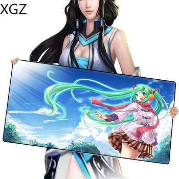 

XGZ Anime high quality Hatsune Miku Sun girl mouse pad best rubber non-slip game player pc Diy Decorate your table