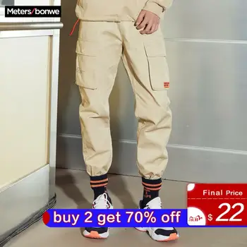

Metersbonwe 2020 New Men Sports Pants Spring Autumn Casual Little Trousers Fashion Beam feet Jogging Pants Male Overalls