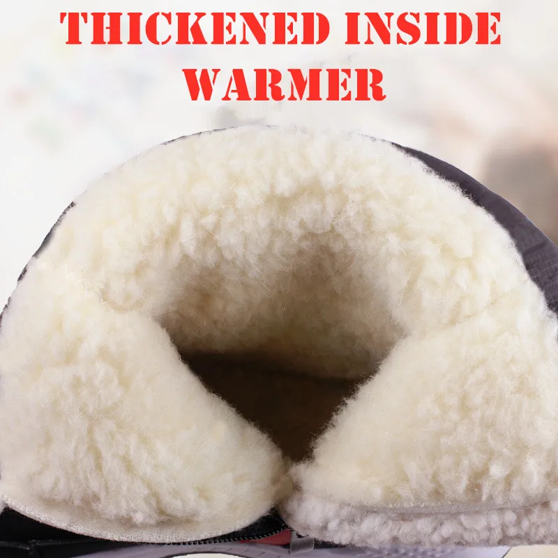 Women's Warm Snow Boots Waterproof Outdoor Casual Shoes Mid-Calf Non-slip Footwear Female Lightweight Winter Boots Size 36-40