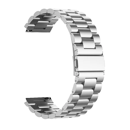Metal silver Браслет для Amazfit Bip pace металлический ремешок из нержавеющей стали для Huami Amazfit gtr 47 42 мм ремешок на запястье gts GT2 браслет ремень - Цвет: Metal silver