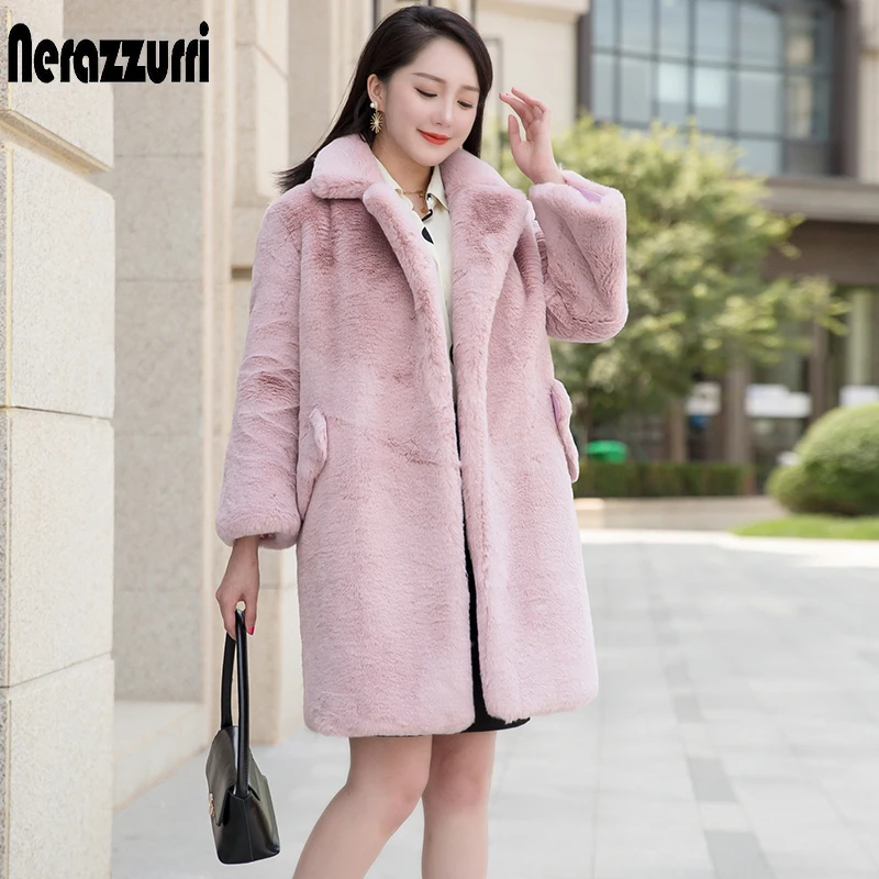 Nerazzurri Winter pink warm thickened luxury faux