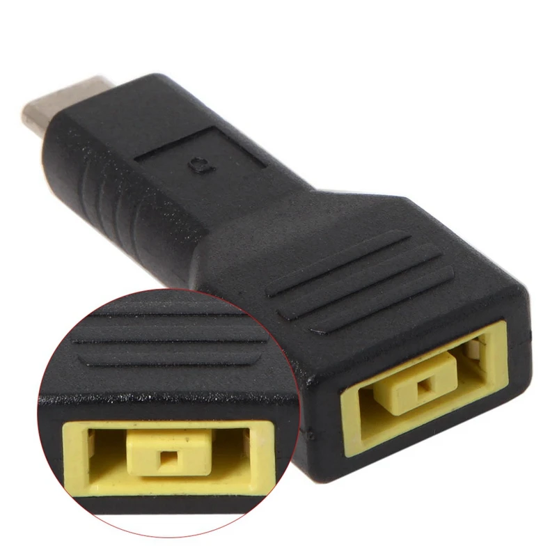 Прямоугольный разъем для входа Lenovo в USB C питания Type зарядный адаптер ноутбука и DC