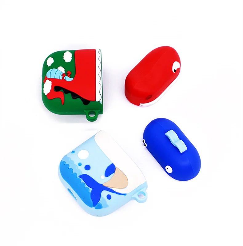 Крутая мода динозавр чехол Funda для Airpods 3D Аниме красивый силикон наушники чехол для Airpods 2 Чехол Para наушники аксессуары коробка