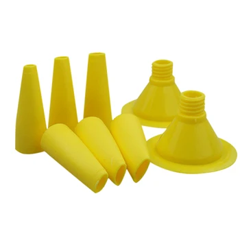 

8pcs/set Glue Nozzle Glass Cement For Caulking Interior Durable Multifunction Straight Push Type Sealant Tool Floor Construction