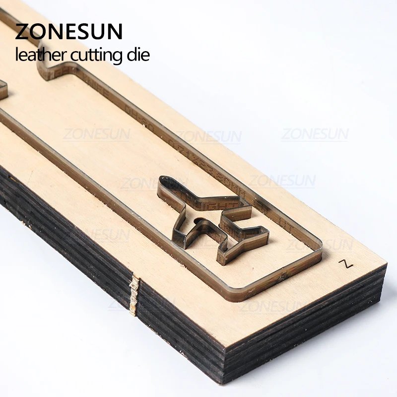 ZONESUN L2 кожаные штампы для ручной работы, бирка для багажа, сделай сам, свадебные сувениры, кликер для резки, сталь, правило, штампы, кожаные инструменты