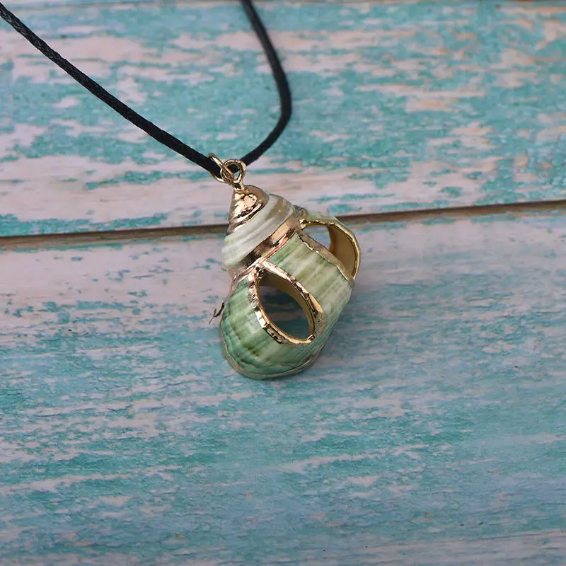 DIY Морское ожерелье Nautilus морской пляжный Декор натуральный Раковины ракушки Средиземноморский стиль морской раковины лучшие подарки для женщин - Цвет: style 14