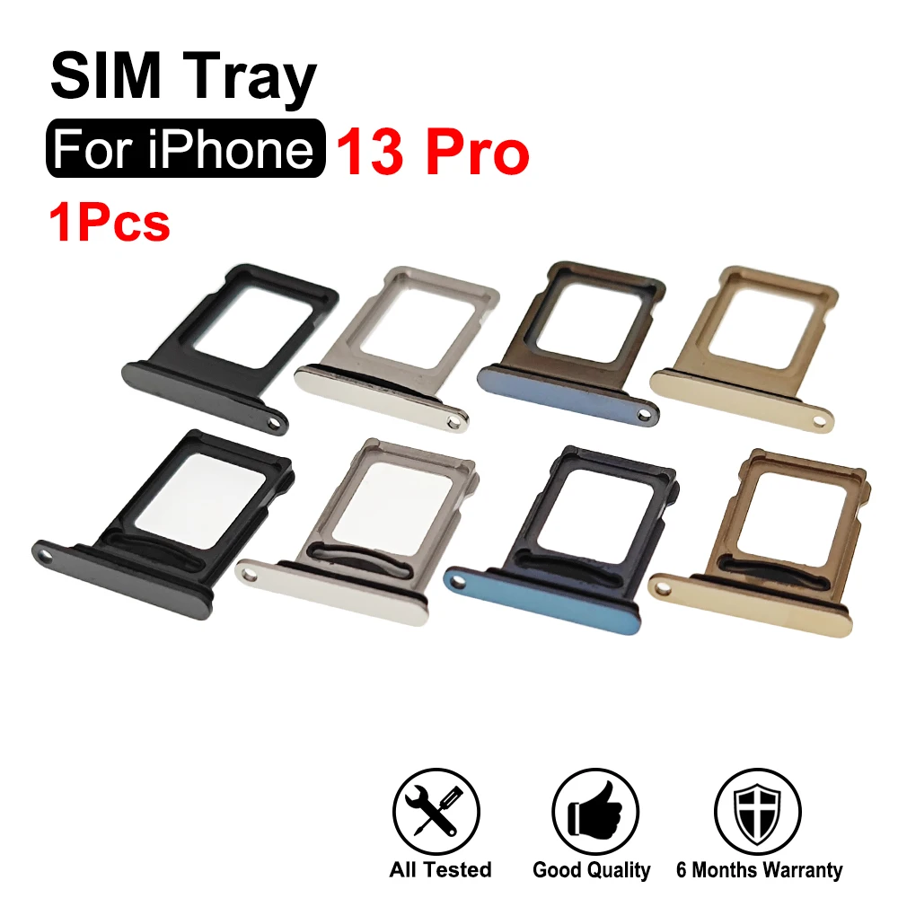 For iPhone 13 Pro 13pro Single Dual SIM Card Tray Slot With