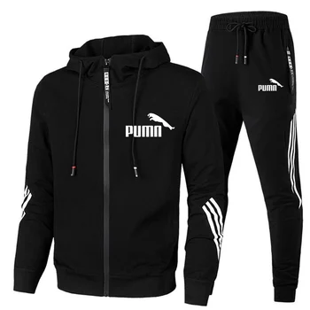 

Casual Men's Sets Fitness Sports Suit Jogging Clothing Hoodie+Guard Pants 2-Piece Set Fashion Brand Quick-dry Men's sportswear