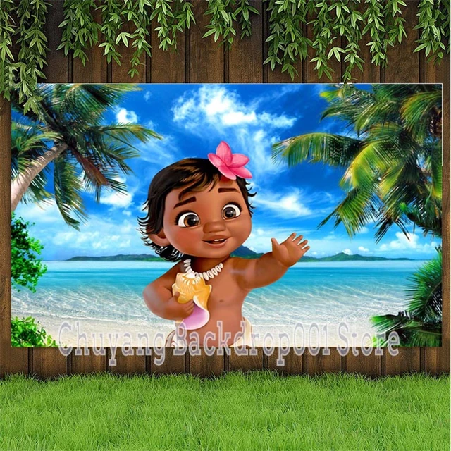 Kit Decoração De Festa Infantil Moana Baby Personalizado