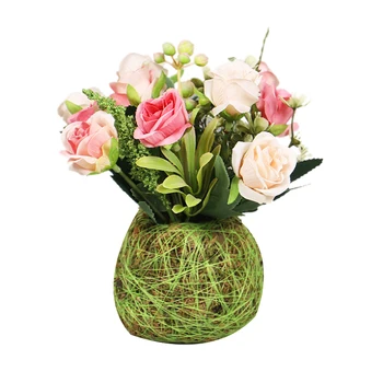 

Artificial Plants Simulation Potted Plants Table Setting,Home Simulation Rose Decoration,Festival Holiday Floral Decor