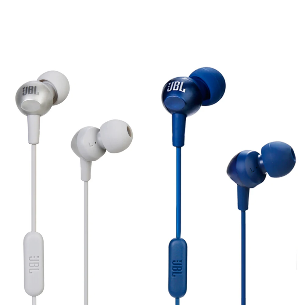 JBL C200Si 3 5mm Wired Deep Bass Stereo Earphone for Android IOS mobile phones Hands free Headphone Music Sports Headset