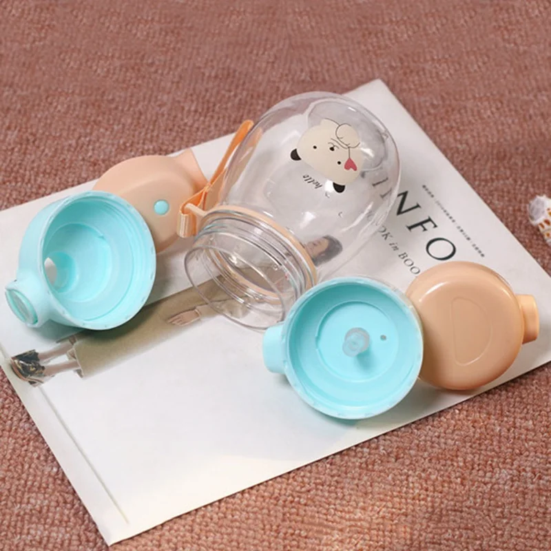 350ml Toddler Infant Water Bottle Kids Baby Feeding Cup Cute Cartoon Printed Lovely Baby Water Sippy Cup