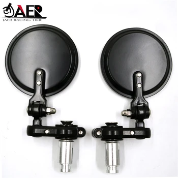 

JAER Pair Universal Motorcycle 7/8" Handle Bar End Foldable Motorbike Rear View Side Mirrors for Yamaha Honda Suzuki Kawasaki