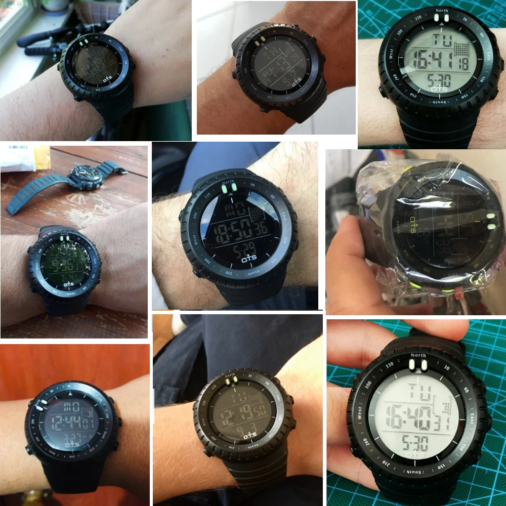 OTS Лидирующий бренд мужские часы спортивные цифровые часы для мужчин 50 м водонепроницаемые часы для дайвинга для мужчин военные наручные часы Relogio Masculino