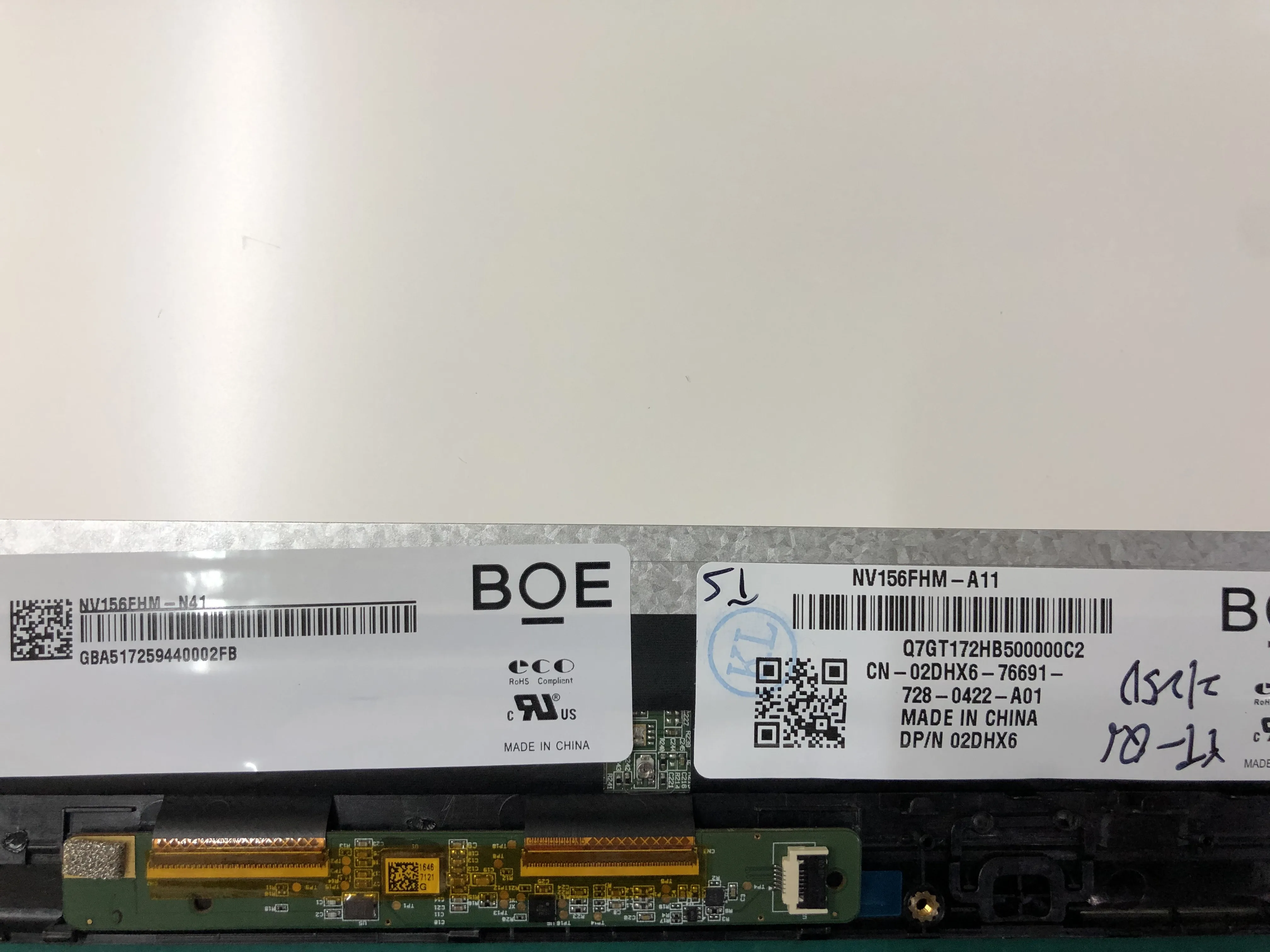 Сборка для ноутбука 15 6 дюйма ЖК дисплей с сенсорным экраном DELL Inspiron 7568 P55F