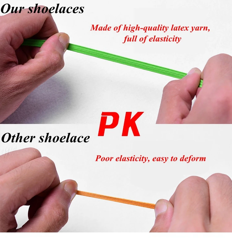 1 пара, быстрый Эластичный шнурок для рук, ленивые шнурки, без галстука, для детей и взрослых, плоские кроссовки, обувь со шнуровкой, 24 цвета