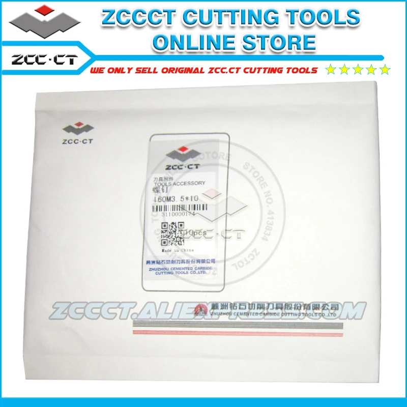 10pcs I60M3.5*12 ZCCCT cutting tools cnc turning tool parts screw for DCMT11 VBMT16 M3.5*12 bolt | Инструменты