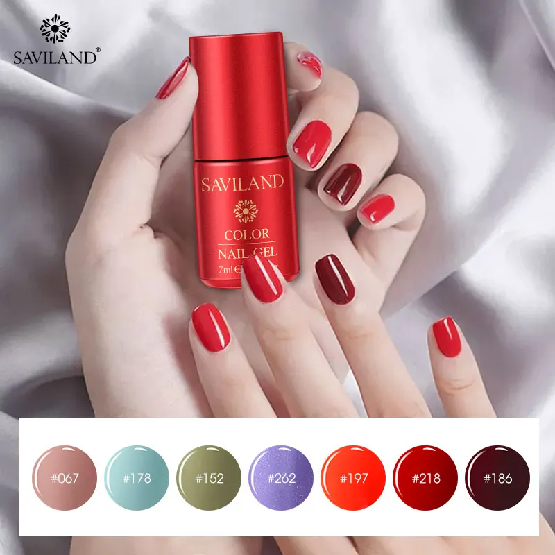  SAVILAND 2019 New Arrival Primer Gel Varnish 126 Colors Gel Paint Soak Off UV LED Gel Nail Polish B