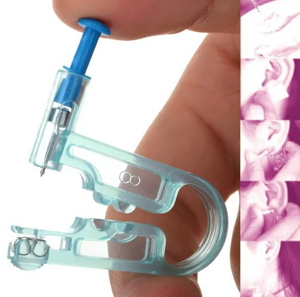 

Disposable Painless Sterile Ear Piercing Gun Get ONE'S Ears Pierced Maker Puncture Ear Shot with Alcohol Cotton