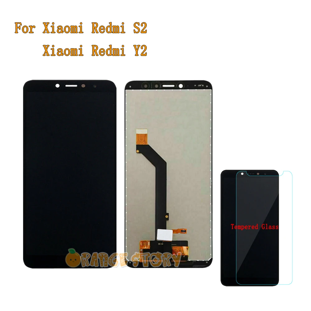 Black No Frame Для Xiaomi Redmi S2/Redmi Y2 Полный ЖК-дисплей монитор сенсорный экран сенсор с рамкой Замена для Xiaomi Redmi S2/Y2 - Цвет: Black No Frame