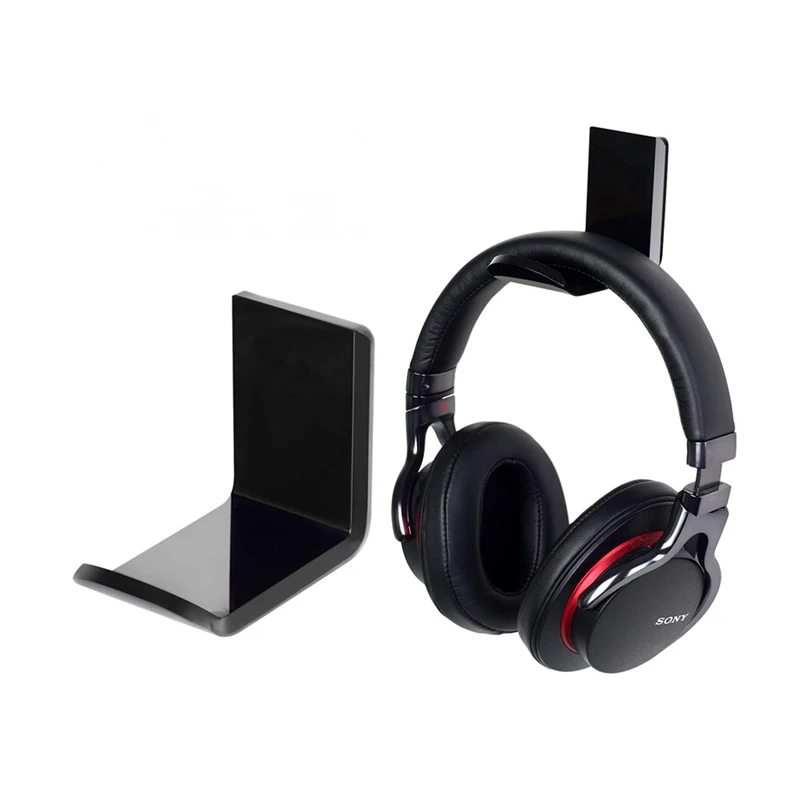 Soporte Universal para auriculares en forma de L, gancho Simple de montaje en pared, soporte para auriculares, exhibición bajo Escritorio, fácil de instalar