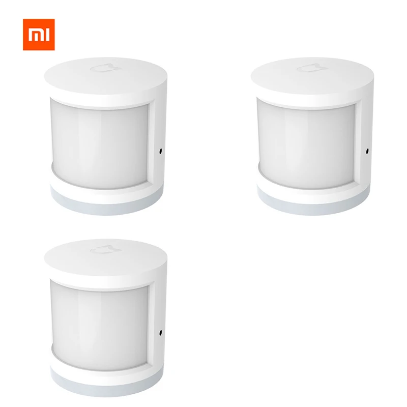 Mijia version 3pcs Xiaomi интеллектуальный датчик человеческого тела и датчик человеческого тела световой датчик беспроводной связи ZigBee умный дом кронштейн - Цвет: Mijia version 3pcs