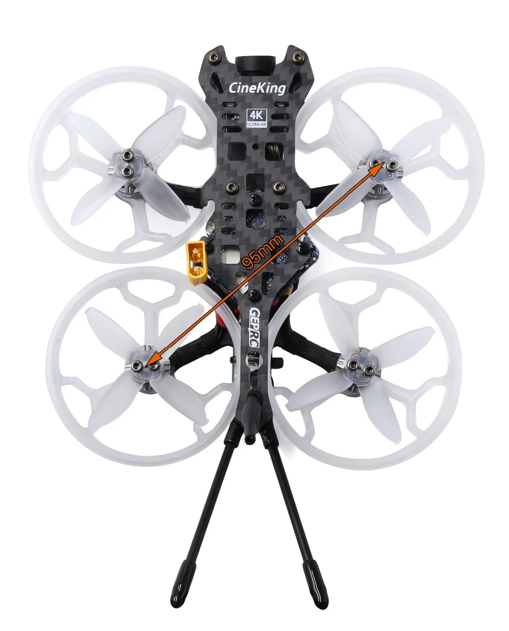 GEPRC CineKing 4K RunCam гибридная камера стабильный F411 12A ESC 1105 5000KV бесщеточный двигатель 200 мВт VTX для RC FPV гоночный Дрон Whoop