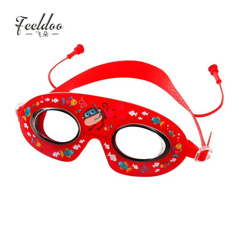 

Fei duo New Style CHILDREN'S Swimming Goggles Waterproof Anti-fog High-definition Big Box Profession Glasses BOY'S Girls Kids Sw