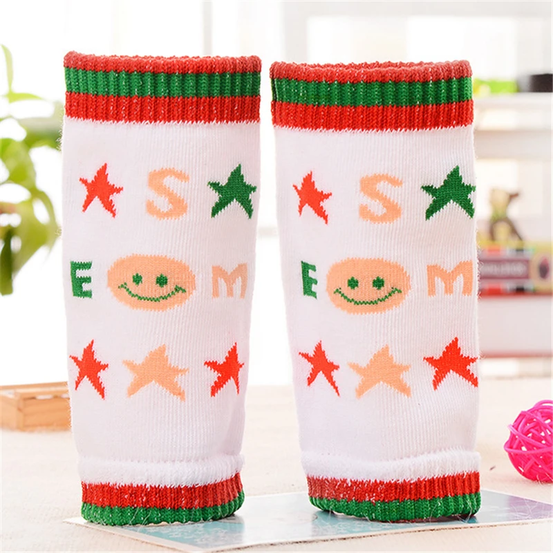 1 Pair Baby Toddler Leg Warmers Safety Crawling Elbow Cushion Infants Cartoon Knee Pads Protector Kids Cotton Sleeve D0240