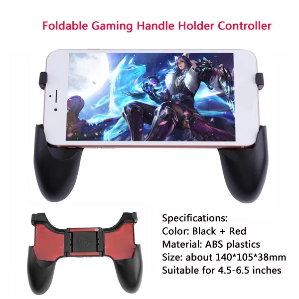 foldable gamepad 5 в 1 Мобильный Геймпад контроллер Джойстик пусковая кнопка огонь кнопочный телефон держатель кронштейн для PUBG игровой коврик игровые аксессуары триггеры джойстик для телефона автодержатель для телефона триггеры - Цвет: foldable gamepad