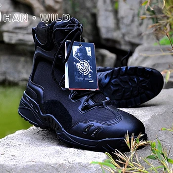 

Tactical High Top Boots Anti Skid Outdoor Hiking Hunting Shoes Sneakers Lightweight Army Military Combat Shooting Training Boots