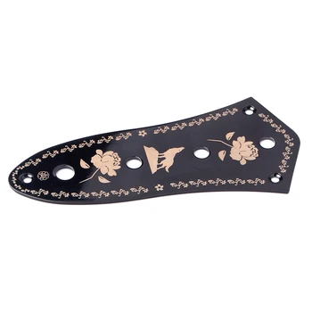 

Control Plate For Jazz Bass JB Style Bass Guitar Parts 4 Holes Parts Black