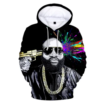 

2019 Hot 3D Print Rick Ross Hoodies Women/Men Fashion Long Sleeve Hooded Sweatshirts Casual jacket 3D Cosplay Costume Clothes
